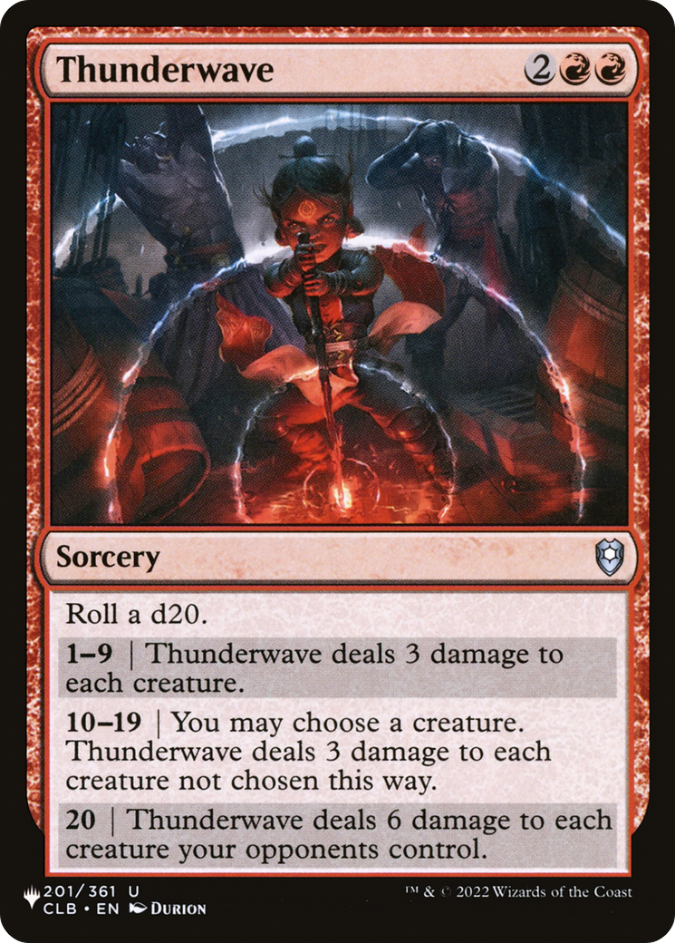 Thunderwave [The List] | The Time Vault CA