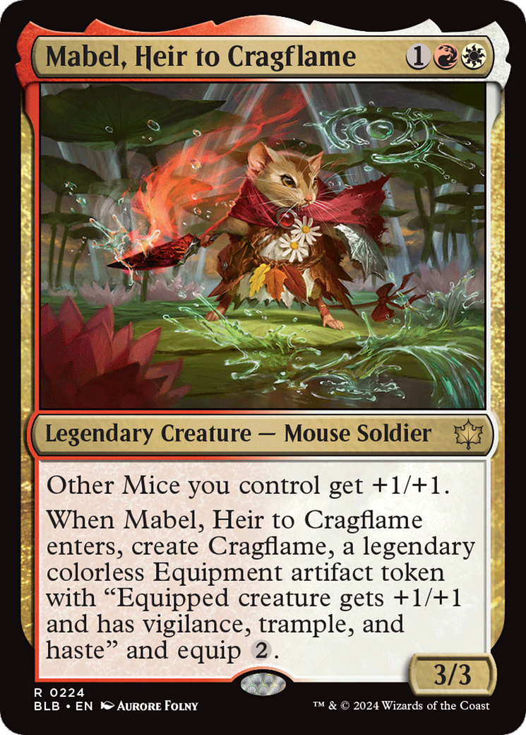 Mabel, Heir to Cragflame [Bloomburrow] | The Time Vault CA