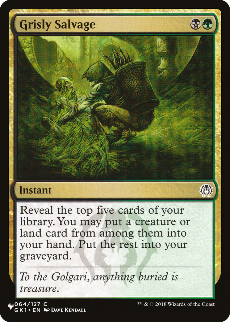 Grisly Salvage [The List] | The Time Vault CA