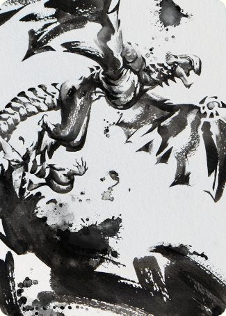 Quicksilver Fisher Art Card [Phyrexia: All Will Be One Art Series] | The Time Vault CA