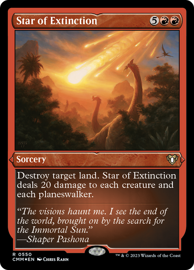 Star of Extinction (Foil Etched) [Commander Masters] | The Time Vault CA