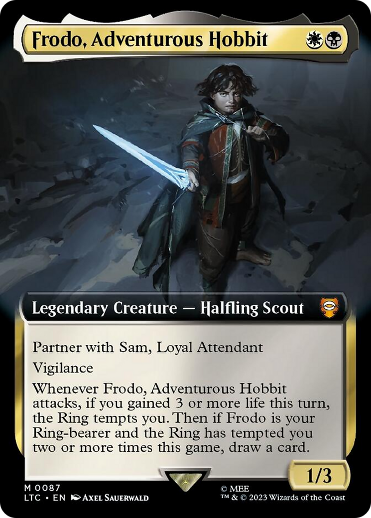 Frodo, Adventurous Hobbit (Extended Art) [The Lord of the Rings: Tales of Middle-Earth Commander] | The Time Vault CA