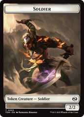 Soldier (0004) // Soldier (0005) Double-Sided Token [Tarkir: Dragonstorm Tokens] | The Time Vault CA
