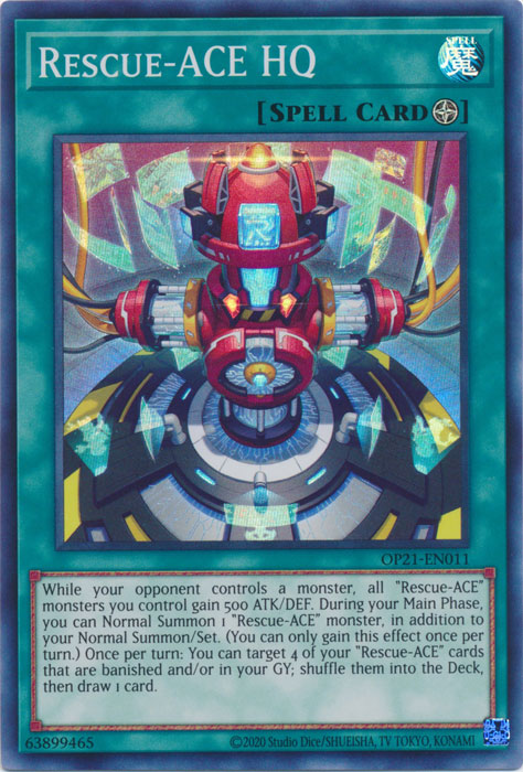 Rescue-ACE HQ [OP21-EN011] Super Rare | The Time Vault CA