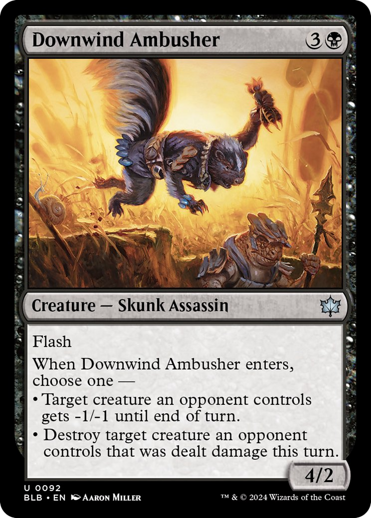 Downwind Ambusher [Bloomburrow] | The Time Vault CA