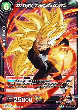 SS3 Vegeta, Unstoppable Evolution (BT11-129) [Vermilion Bloodline 2nd Edition] | The Time Vault CA