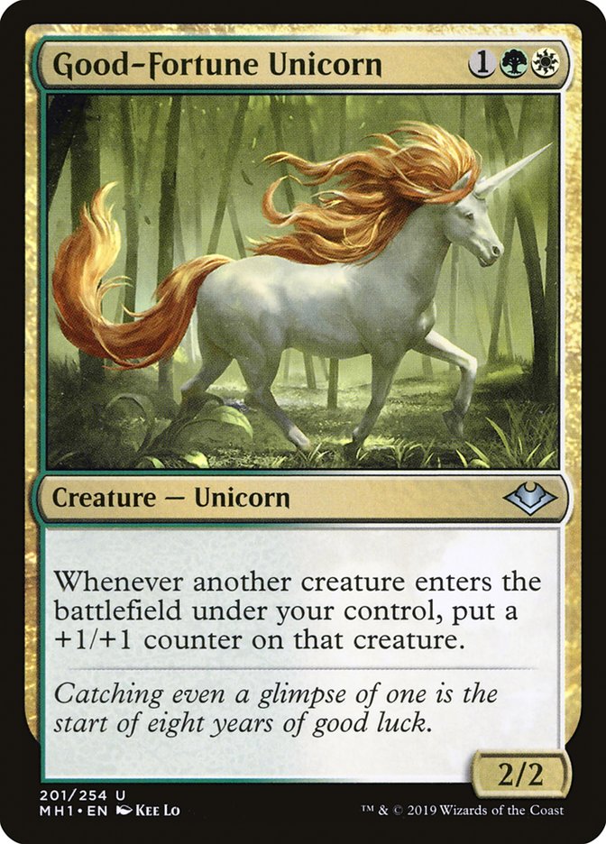 Good-Fortune Unicorn [Modern Horizons] | The Time Vault CA