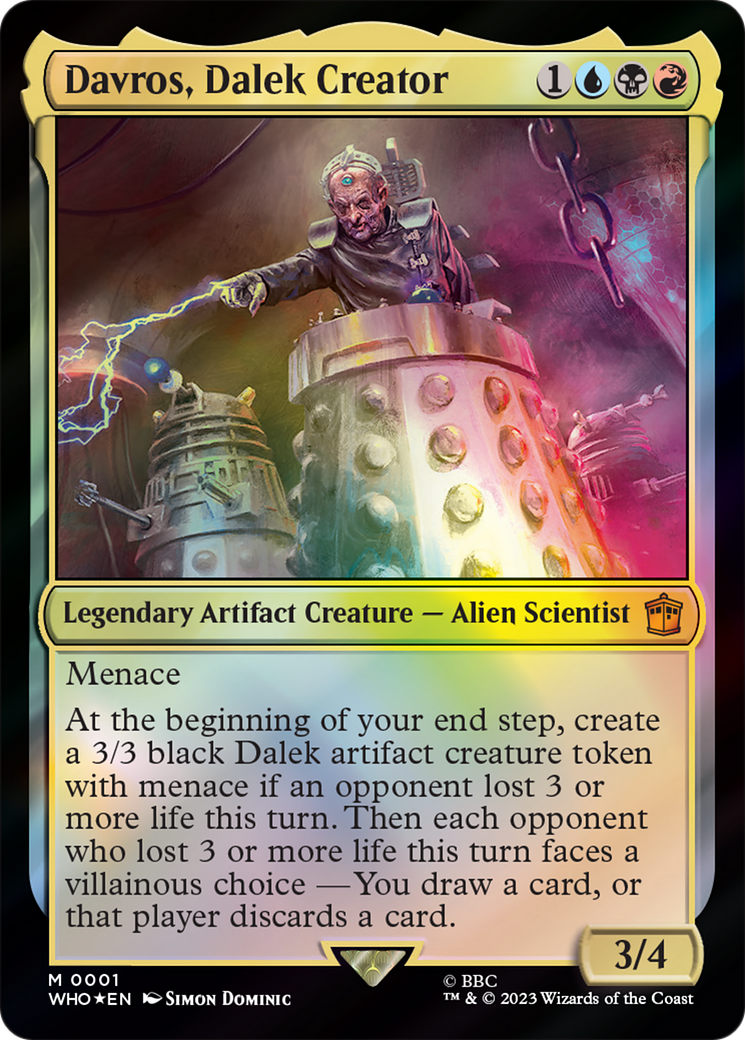 Davros, Dalek Creator [Doctor Who] | The Time Vault CA