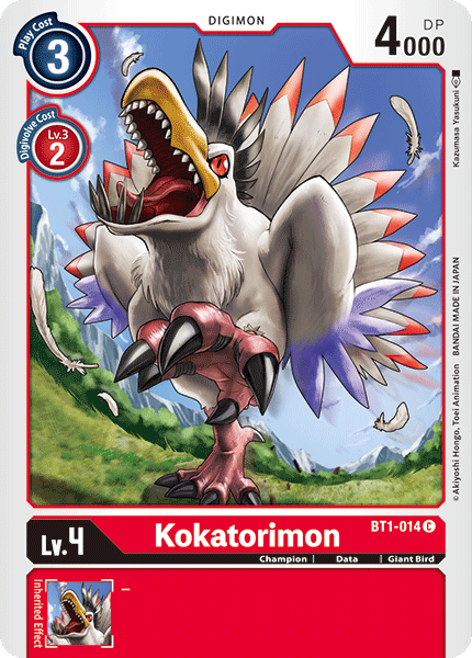 Kokatorimon [BT1-014] [Release Special Booster Ver.1.0] | The Time Vault CA