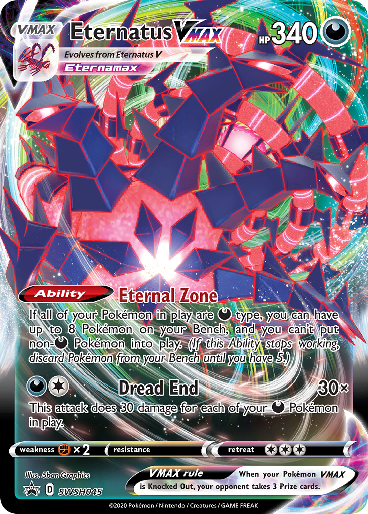 Eternatus VMAX (SWSH045) (Jumbo Card) [Sword & Shield: Black Star Promos] | The Time Vault CA