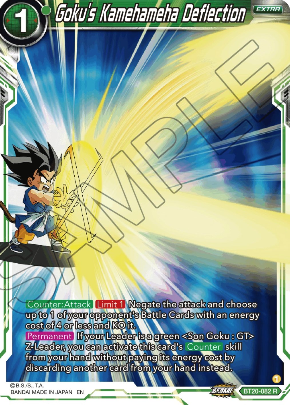 Goku's Kamehameha Deflection (BT20-082) [Power Absorbed] | The Time Vault CA
