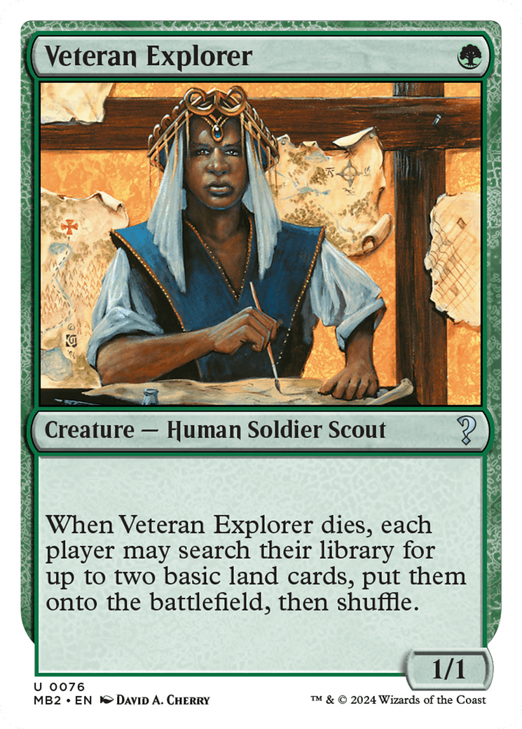 Veteran Explorer (White Border) [Mystery Booster 2] | The Time Vault CA