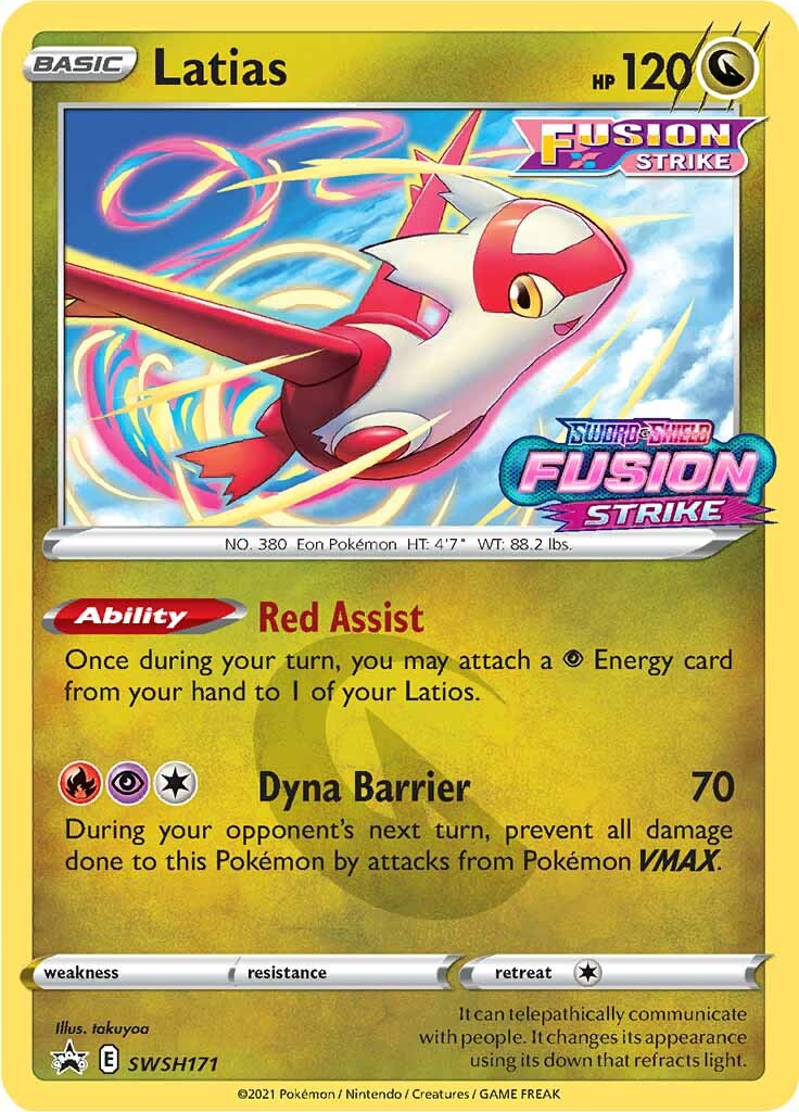 Latias (SWSH171) (Prerelease Promo) [Sword & Shield: Black Star Promos] | The Time Vault CA