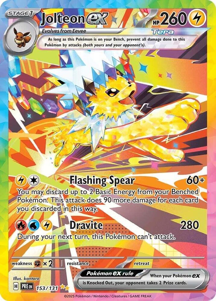Jolteon ex (153/131) [Scarlet & Violet: Prismatic Evolutions] | The Time Vault CA