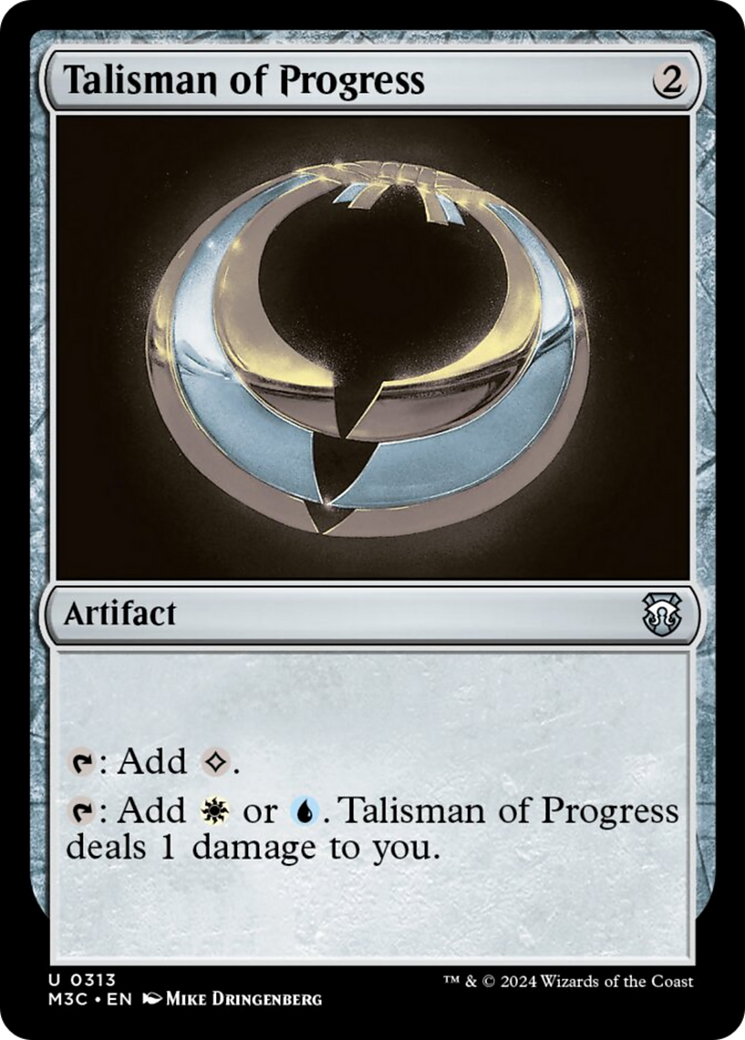 Talisman of Progress (Ripple Foil) [Modern Horizons 3 Commander] | The Time Vault CA