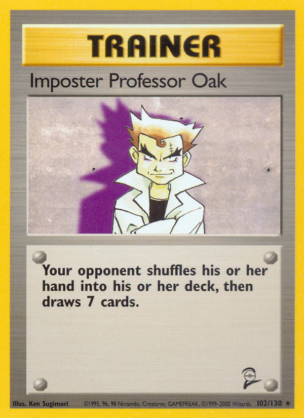 Imposter Professor Oak (102/130) [Base Set 2] | The Time Vault CA