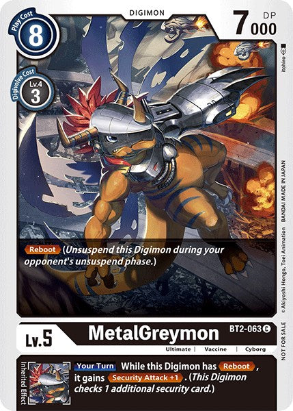 MetalGreymon [BT2-063] (Official Tournament Pack Vol.3) [Release Special Booster Promos] | The Time Vault CA