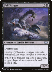 Fell Stinger [The List Reprints] | The Time Vault CA