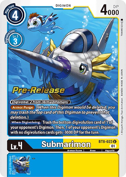 Submarimon [BT8-023] [New Awakening Pre-Release Cards] | The Time Vault CA