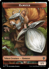 Hamster // Beast (024) Double-Sided Token [Bloomburrow Commander Tokens] | The Time Vault CA