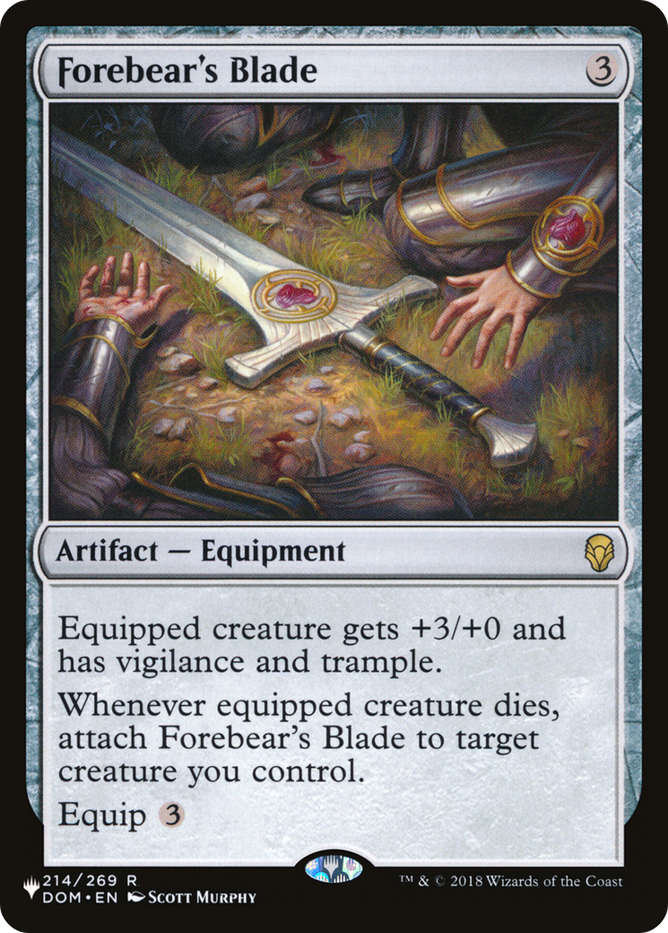 Forebear's Blade [The List] | The Time Vault CA