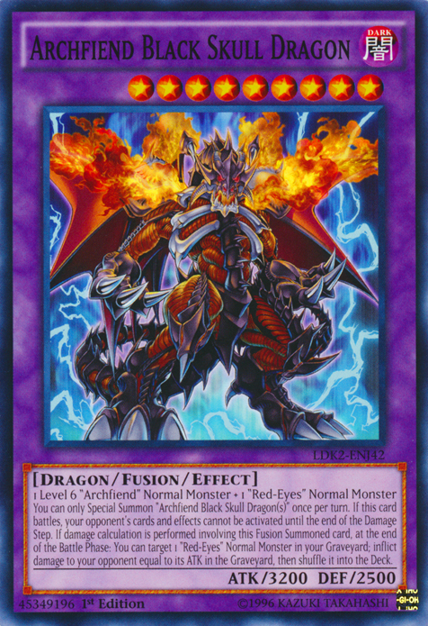 Archfiend Black Skull Dragon [LDK2-ENJ42] Common | The Time Vault CA