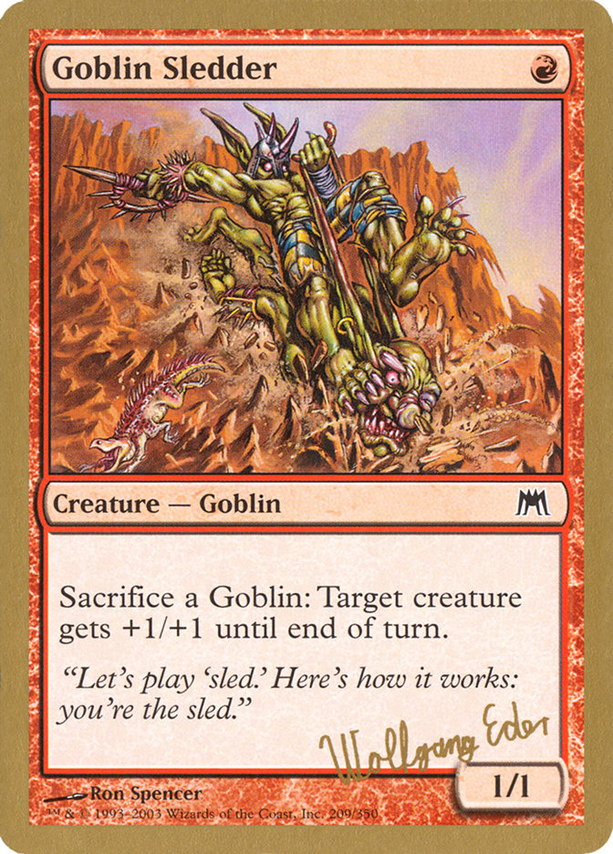 Goblin Sledder (Wolfgang Eder) [World Championship Decks 2003] | The Time Vault CA