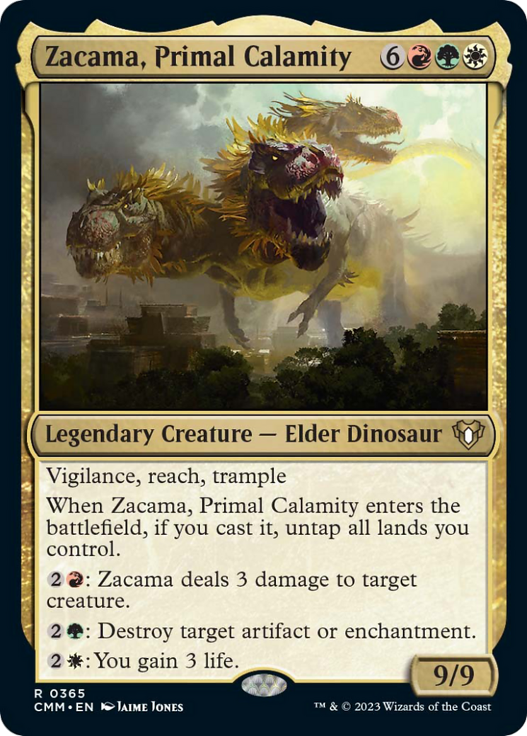 Zacama, Primal Calamity [Commander Masters] | The Time Vault CA