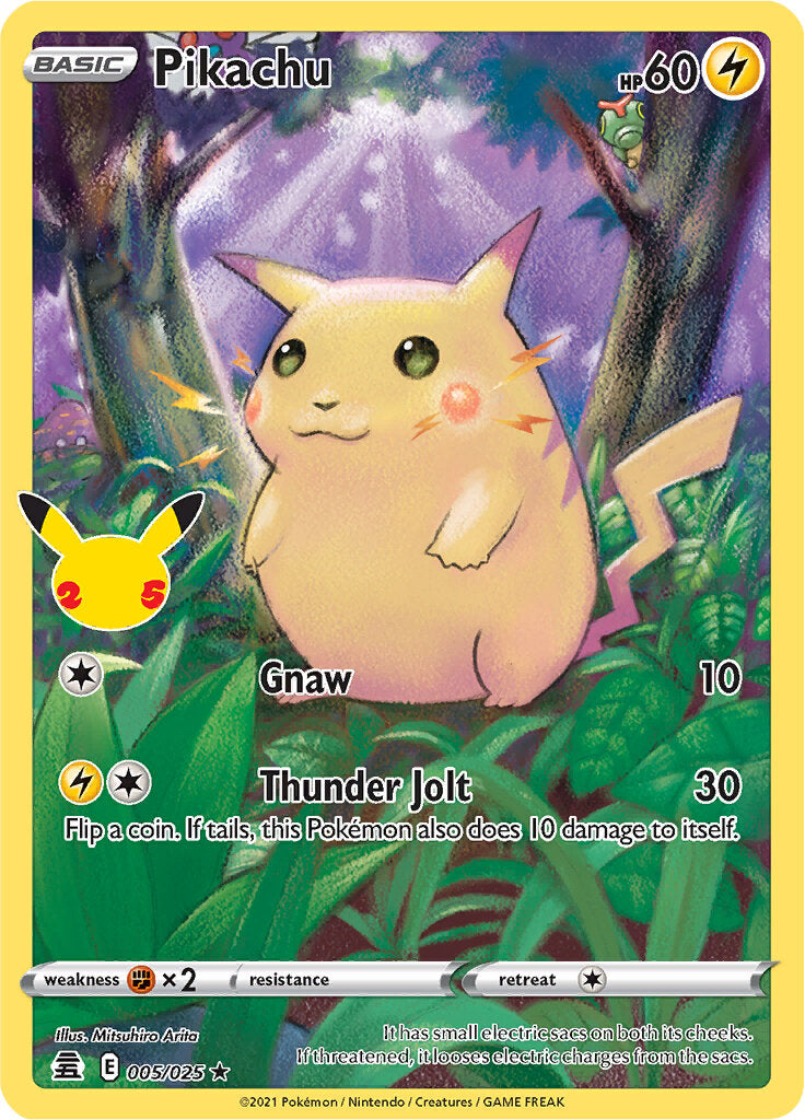 Pikachu (005/025) [Celebrations: 25th Anniversary] | The Time Vault CA