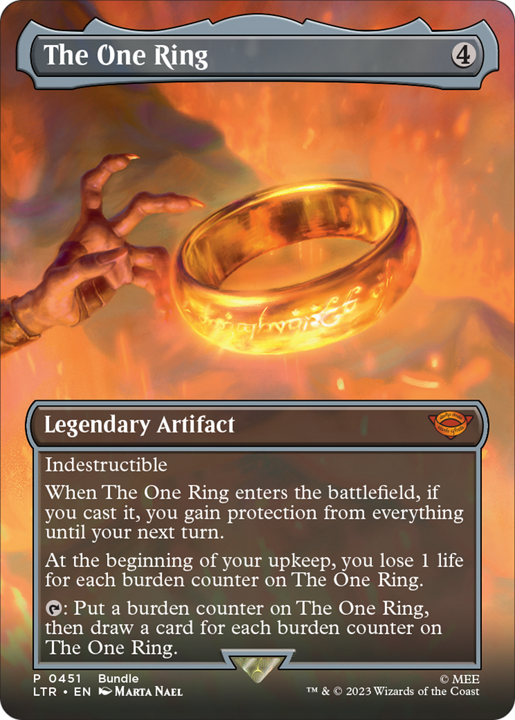 The One Ring (Borderless Alternate Art) [The Lord of the Rings: Tales of Middle-Earth] | The Time Vault CA