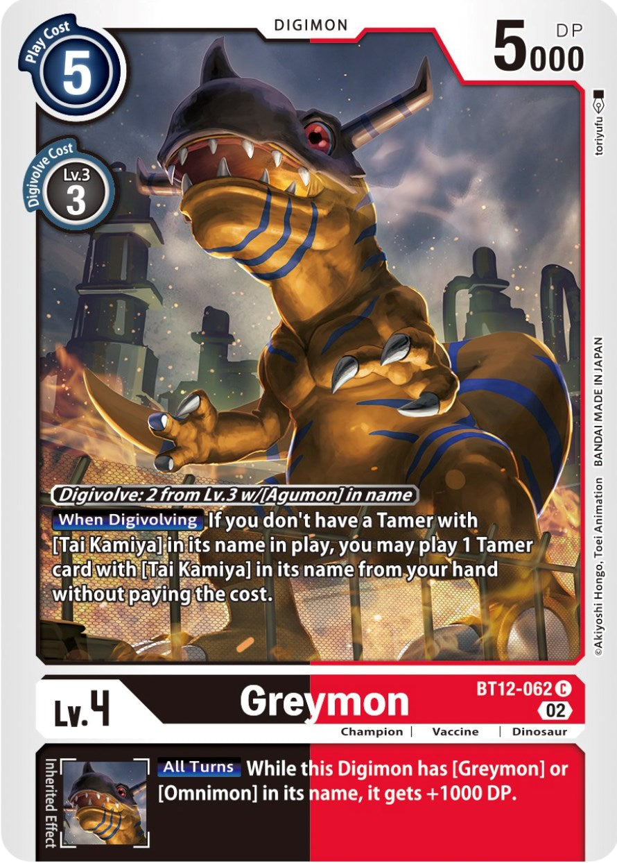 Greymon [BT12-062] [Across Time] | The Time Vault CA