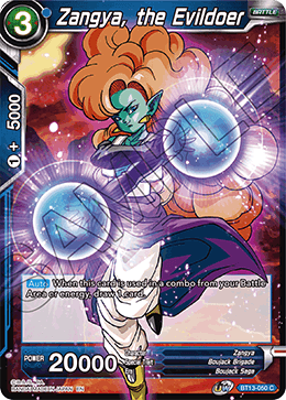 Zangya, the Evildoer (Common) (BT13-050) [Supreme Rivalry] | The Time Vault CA