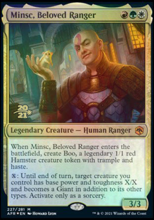Minsc, Beloved Ranger [Dungeons & Dragons: Adventures in the Forgotten Realms Prerelease Promos] | The Time Vault CA