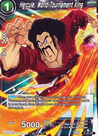 Hercule, World Tournament King (Power Booster) (P-161) [Promotion Cards] | The Time Vault CA