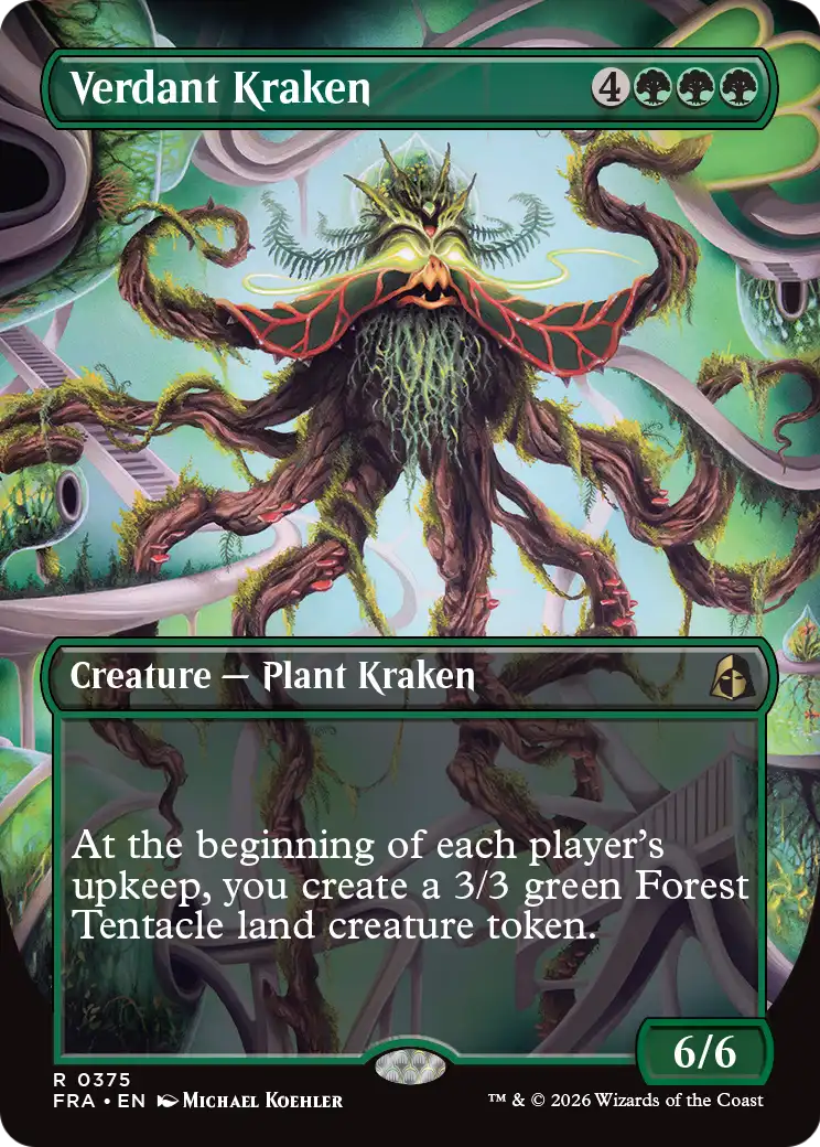 Verdant Kraken (Borderless) [Reality Fracture] | The Time Vault CA