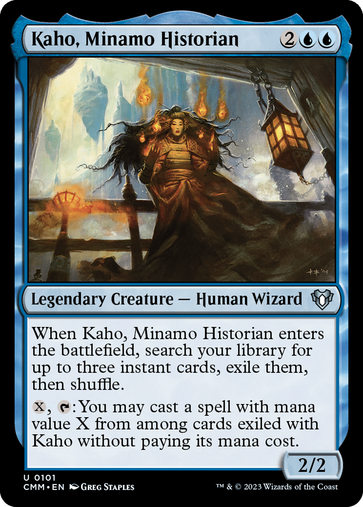 Kaho, Minamo Historian [Commander Masters] | The Time Vault CA