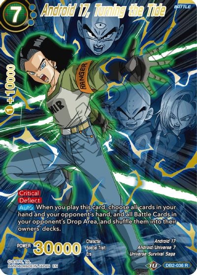 Android 17, Turning the Tide (Alternate Art) (DB2-036_R) [Special Anniversary Set 2021] | The Time Vault CA