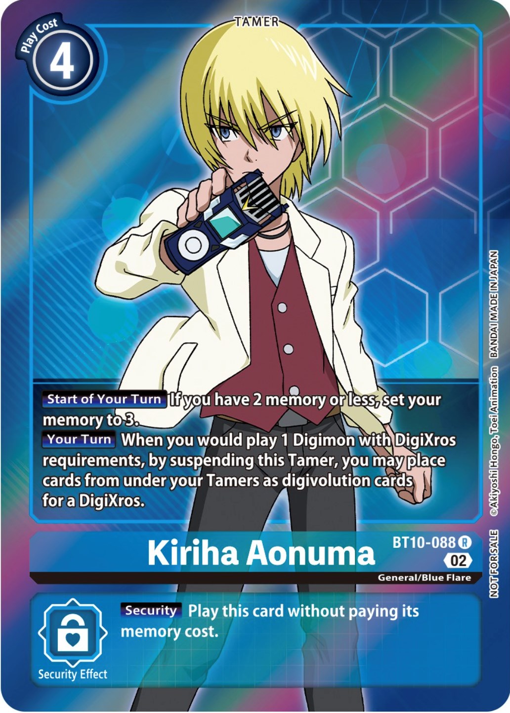 Kiriha Aonuma [BT10-088] (Box Topper) [Xros Encounter] | The Time Vault CA