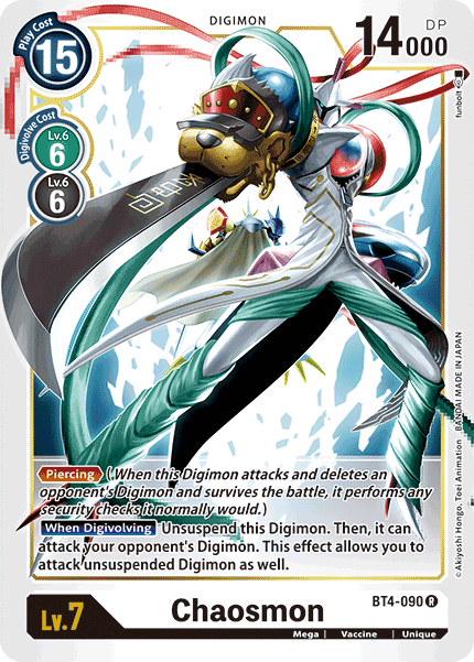 Chaosmon [BT4-090] [Great Legend] | The Time Vault CA