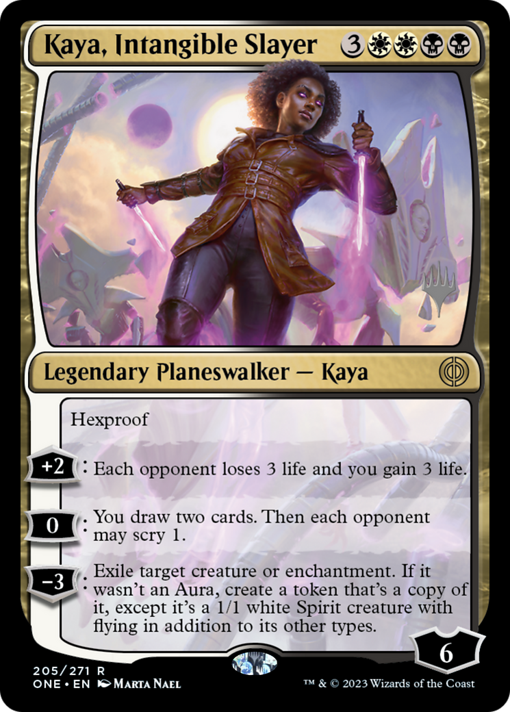 Kaya, Intangible Slayer (Promo Pack) [Phyrexia: All Will Be One Promos] | The Time Vault CA