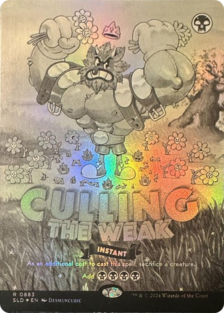 Culling the Weak (Black & White Foil) [Secret Lair Drop Series] | The Time Vault CA