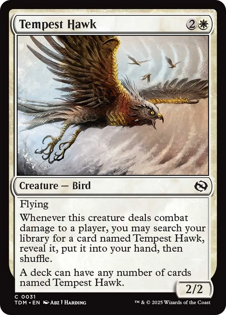 Tempest Hawk [Tarkir: Dragonstorm] | The Time Vault CA