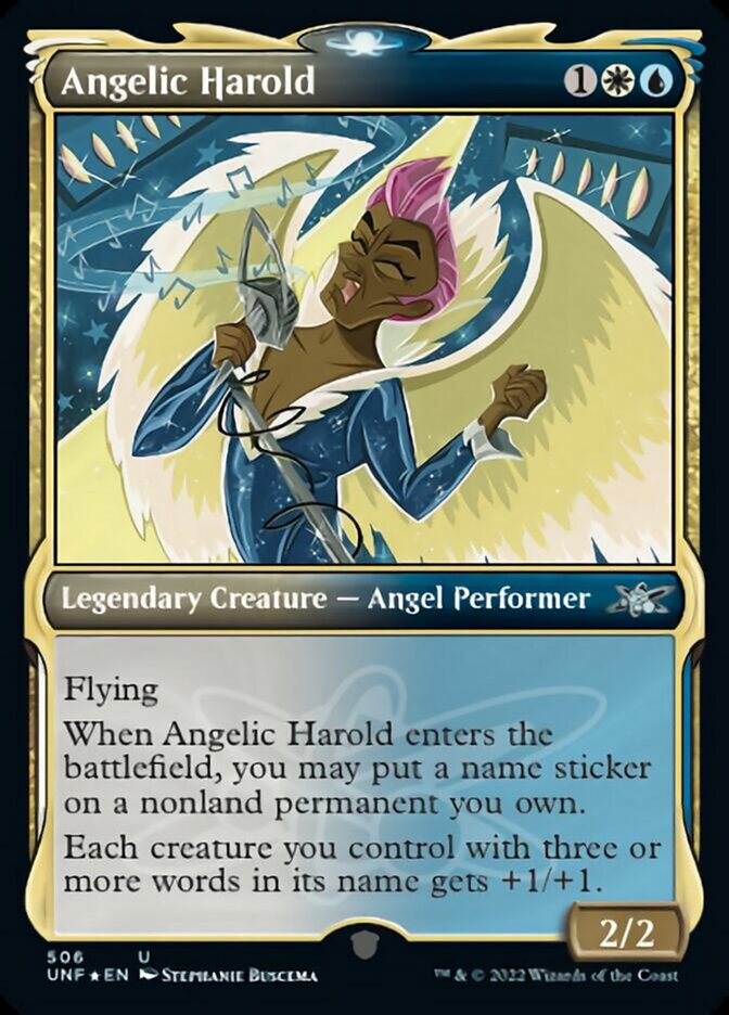 Angelic Harold (Showcase) (Galaxy Foil) [Unfinity] | The Time Vault CA