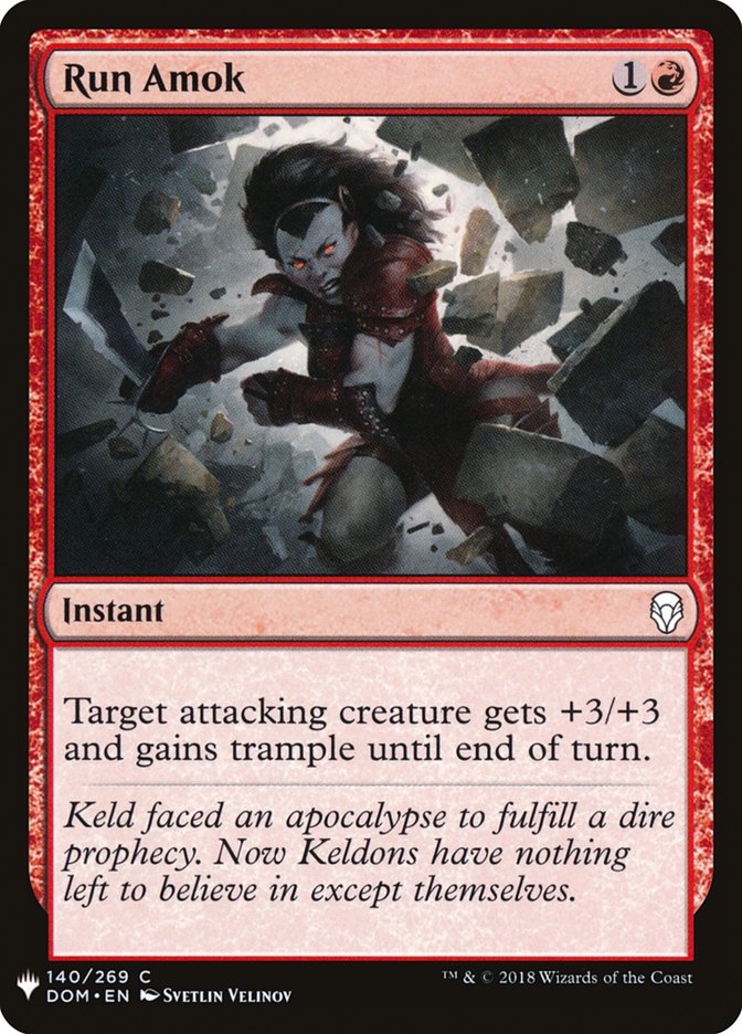 Run Amok [Mystery Booster] | The Time Vault CA