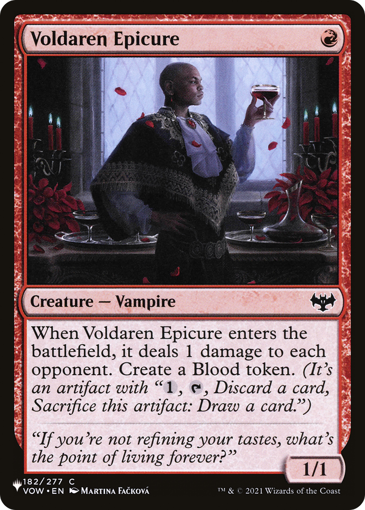 Voldaren Epicure [The List] | The Time Vault CA
