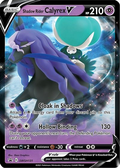 Shadow Rider Calyrex V (SWSH131) (Jumbo Card) [Sword & Shield: Black Star Promos] | The Time Vault CA