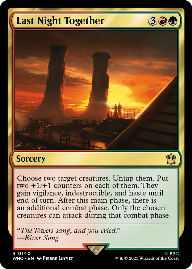 Last Night Together [Doctor Who] | The Time Vault CA