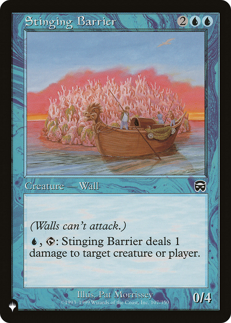 Stinging Barrier [The List Reprints] | The Time Vault CA