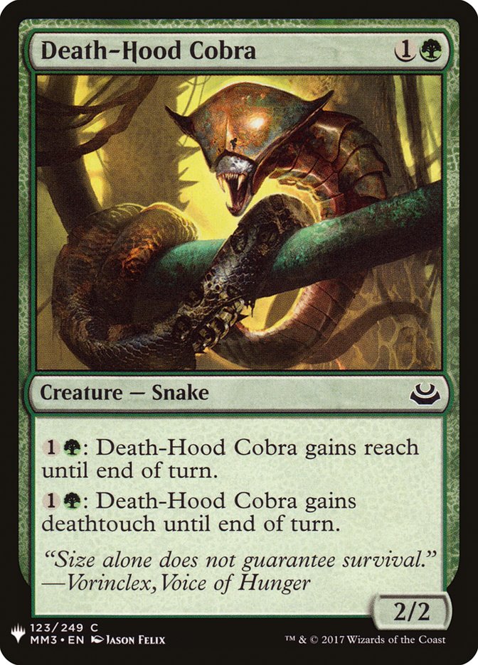 Death-Hood Cobra [Mystery Booster] | The Time Vault CA