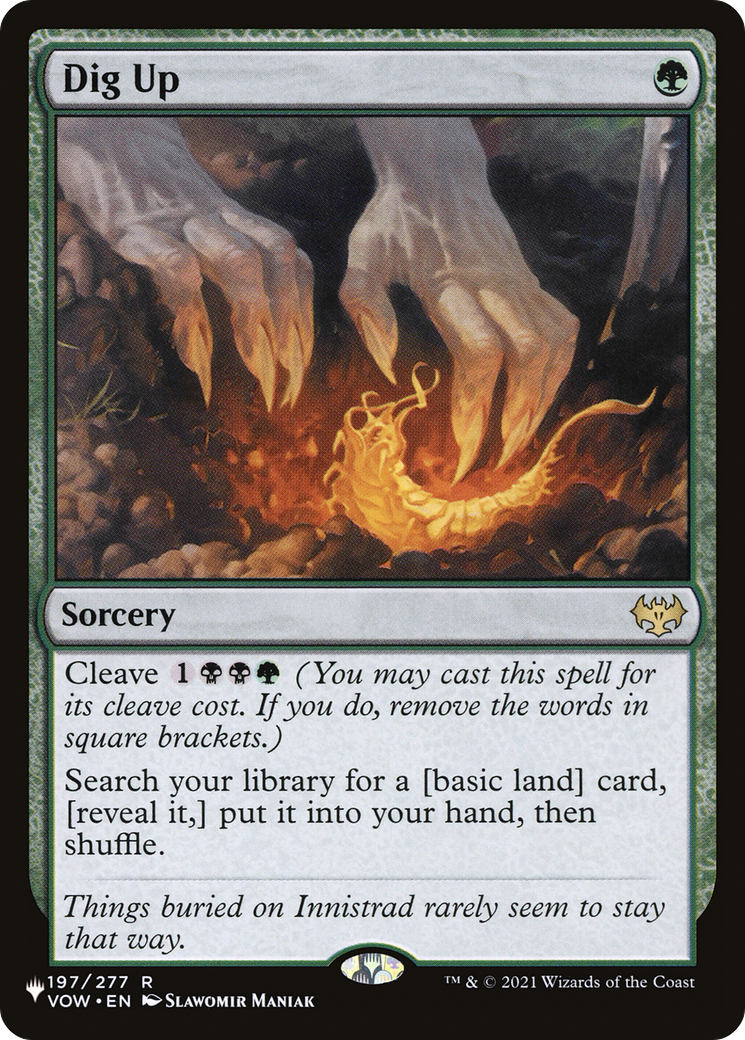 Dig Up [The List] | The Time Vault CA